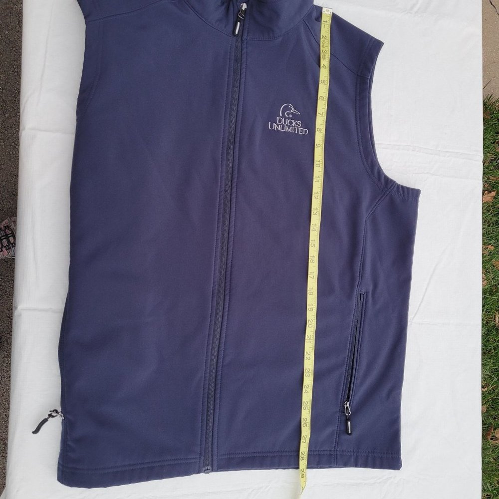 Ducks Unlimited Core 365 Men's XL Blue/Purple Vest With Zipper Pockets KState - Picture 15 of 16